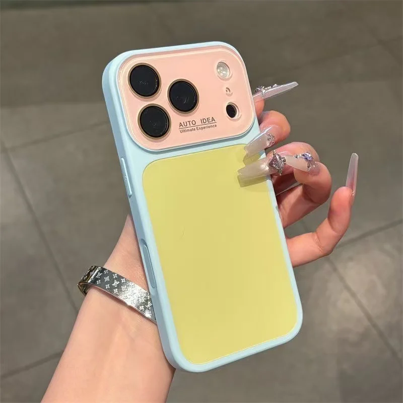 Crystal Color-block Drop-resistant Phone Case — image 3
