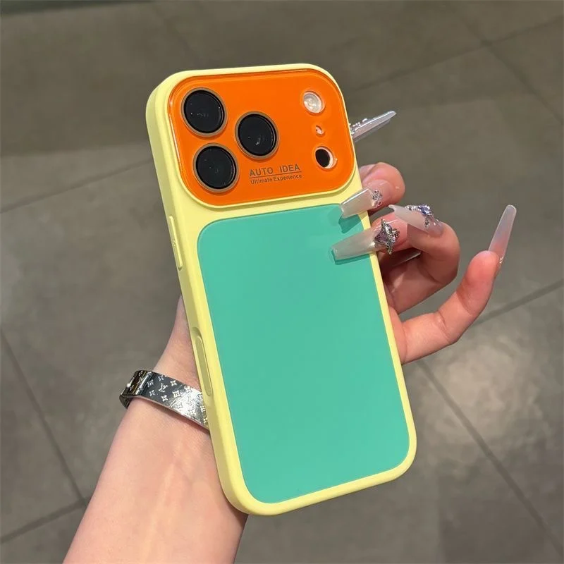 Crystal Color-block Drop-resistant Phone Case — image 6