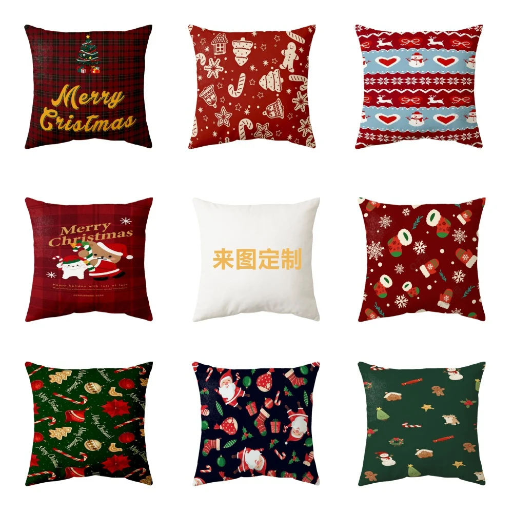 Custom Christmas Pillow Cover, Personalized Photo Case, Decorative Throw Cover For… — image 2