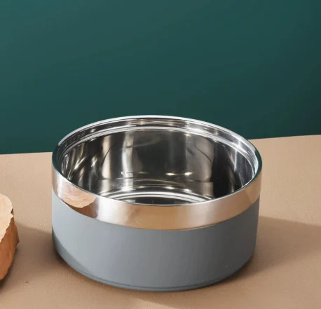 Customized Double-layer Stainless Steel Dog Large Capacity Pet Feeding And Water Food Bowl — image 9