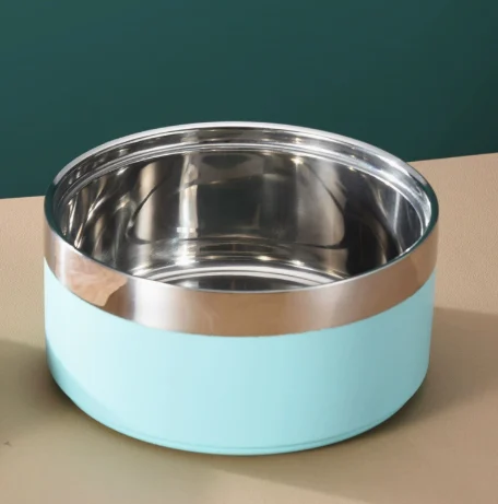 Customized Double-layer Stainless Steel Dog Large Capacity Pet Feeding And Water Food Bowl — image 7