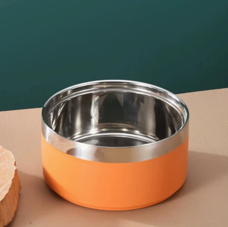 Customized Double-layer Stainless Steel Dog Large Capacity Pet Feeding And Water Food Bowl — image 5