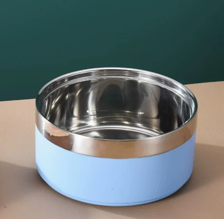 Customized Double-layer Stainless Steel Dog Large Capacity Pet Feeding And Water Food Bowl — image 8