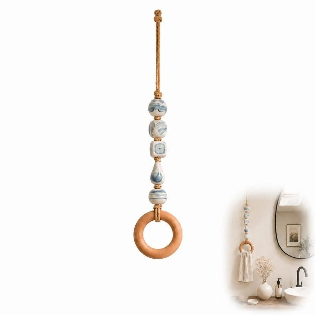 Cute And Practical Beaded Towel Rack — image 3