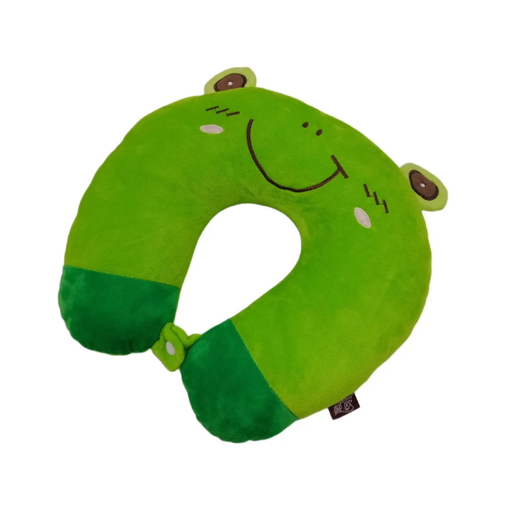 Cute Animal U Shaped Travel Neck Pillow, Panda Koala Frog Plush Cervical Pillow With… — image 4