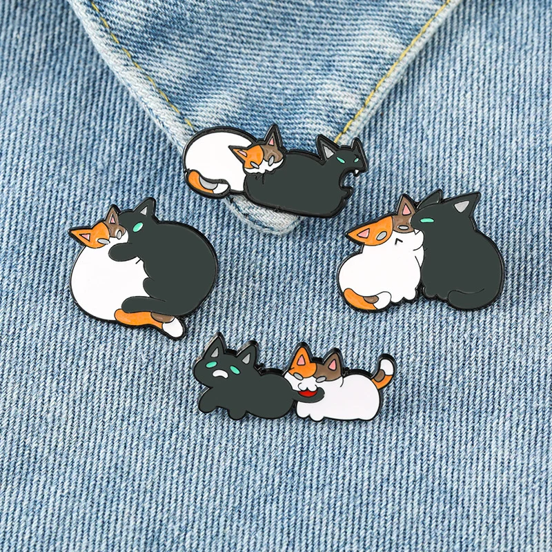 Cute Cartoon Cat Brooch Adorable And Silly — image 3