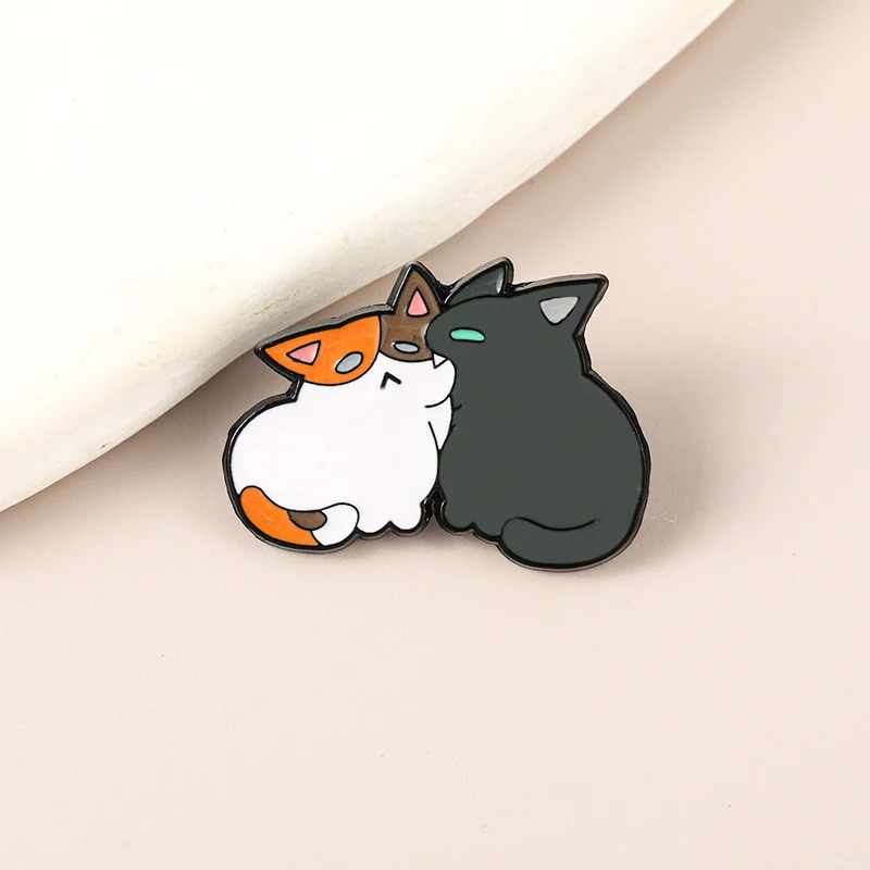 Cute Cartoon Cat Brooch Adorable And Silly — variant image