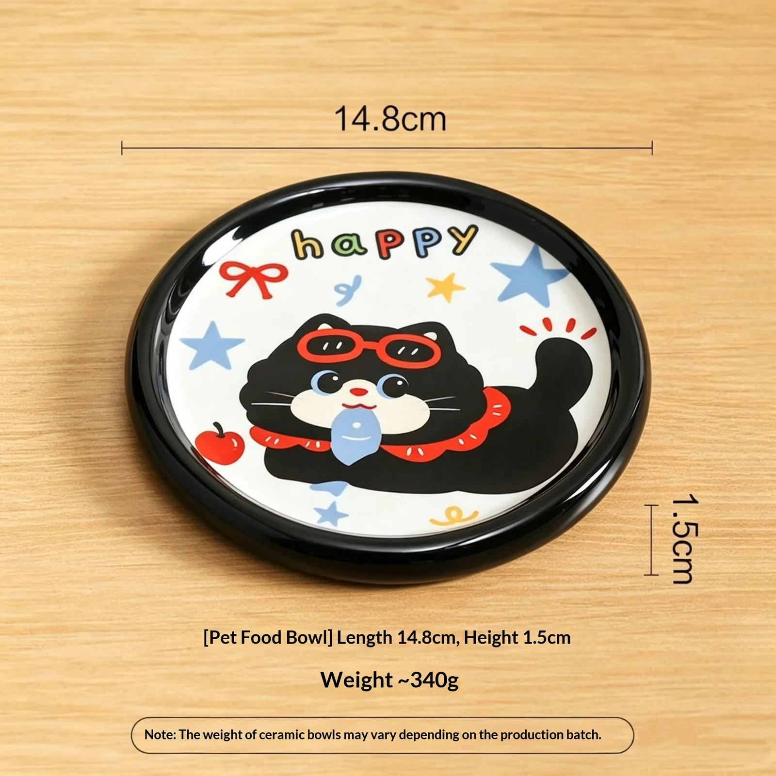 Cute Cartoon Ceramic Pet Bowl — image 7