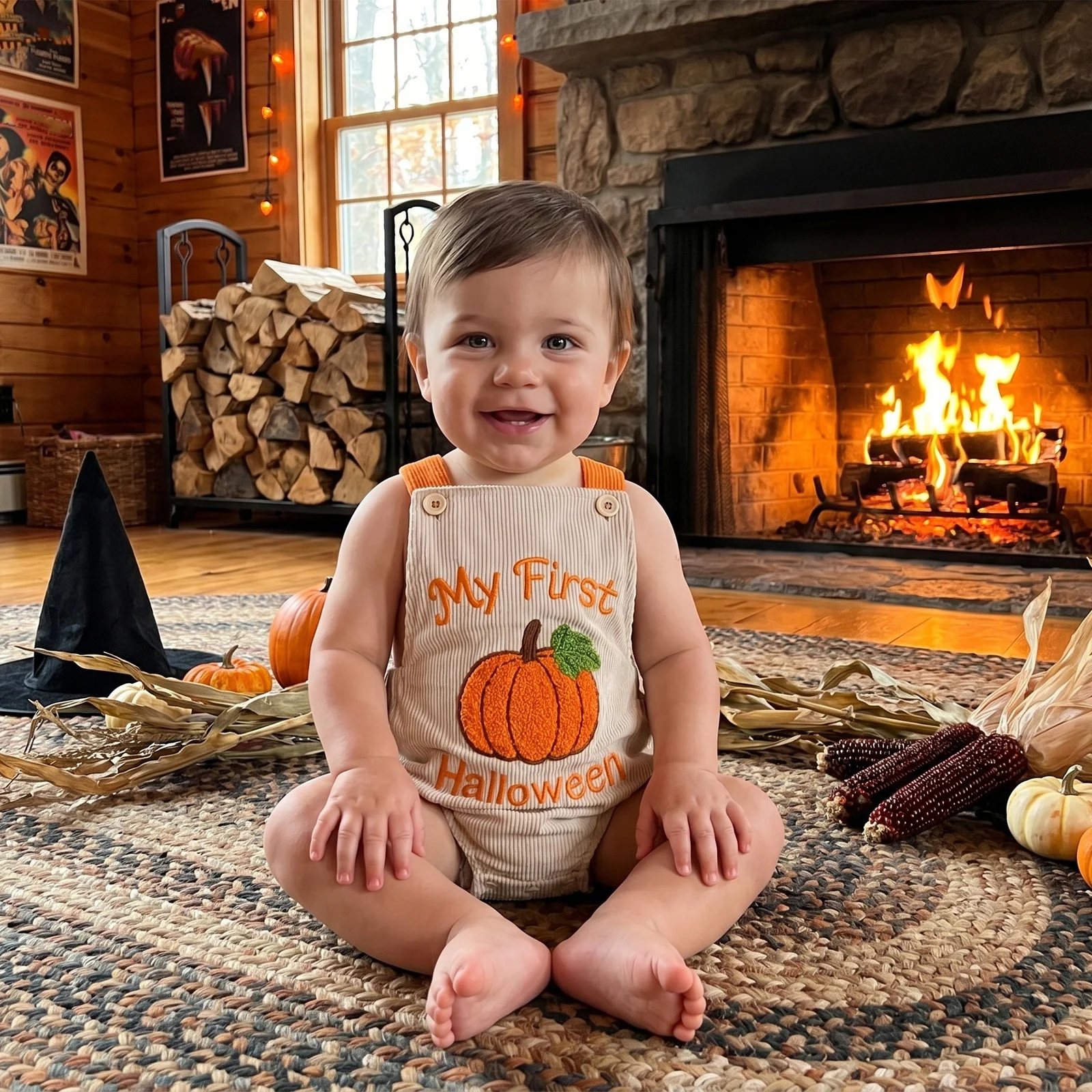 Cute Casual Baby Onesie Waffle-knit Bodysuit — image 2