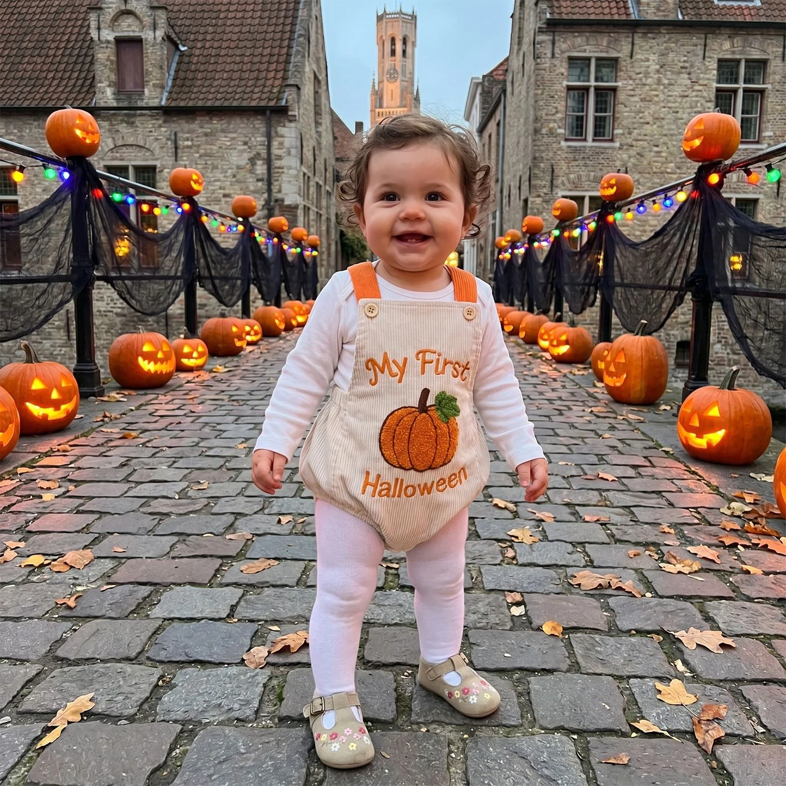 Cute Casual Baby Onesie Waffle-knit Bodysuit — image 5