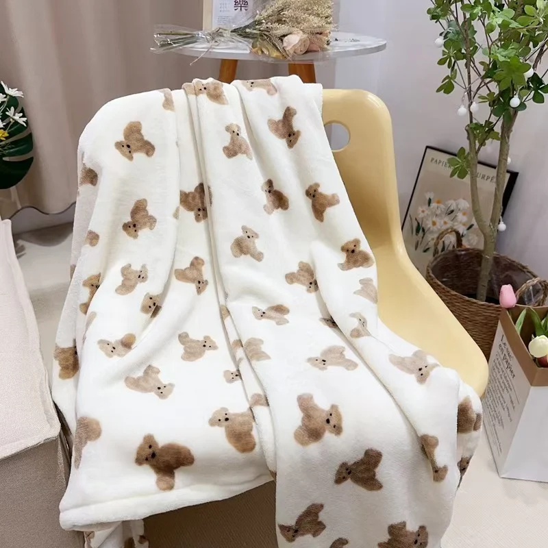 Cute Flannel Blanket, Plush Sofa Throw Blanket — image 18