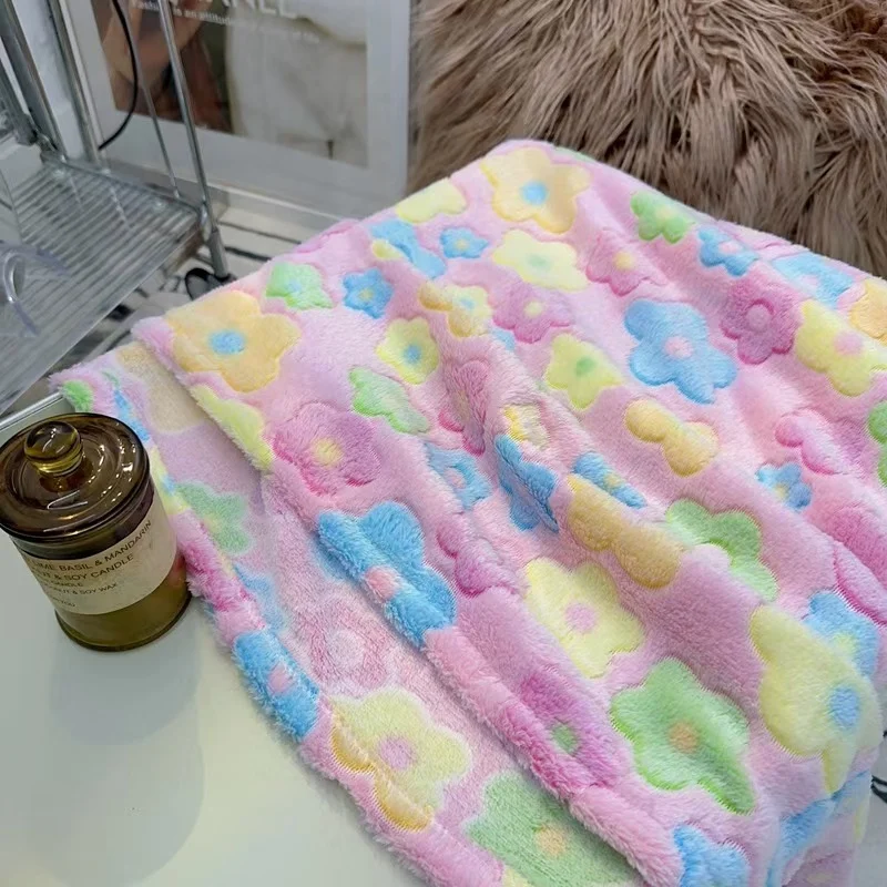 Cute Flannel Blanket, Plush Sofa Throw Blanket — image 23