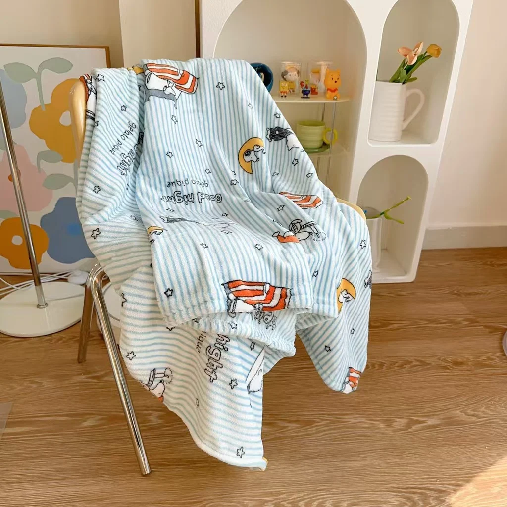 Cute Flannel Blanket, Plush Sofa Throw Blanket — image 2