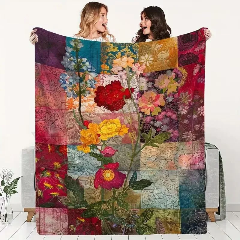 Cute Flannel Blanket, Plush Sofa Throw Blanket — image 19