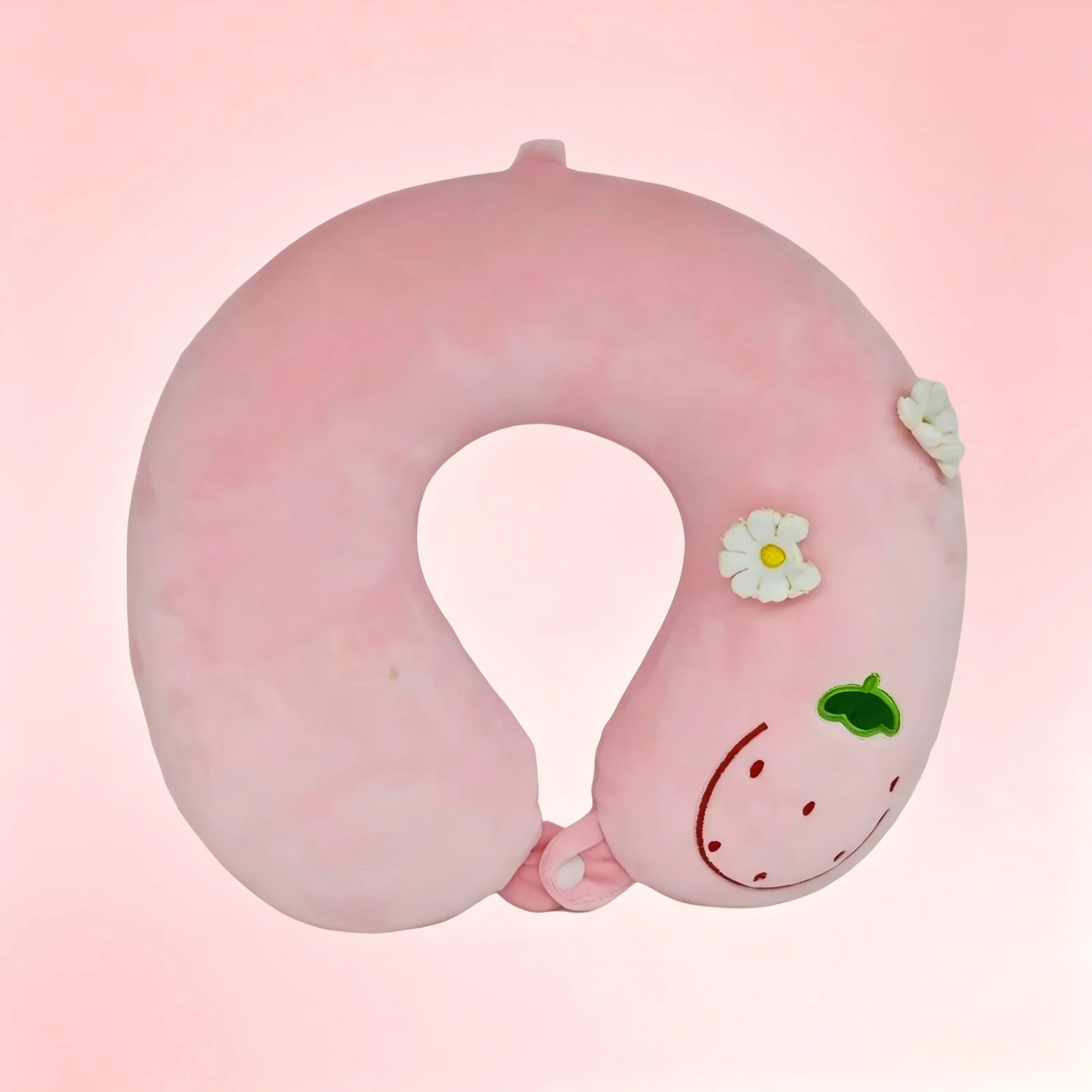 Cute Fruit U Shaped Neck Pillow, Avocado Strawberry Embroidered Travel Pillow For… — image 4