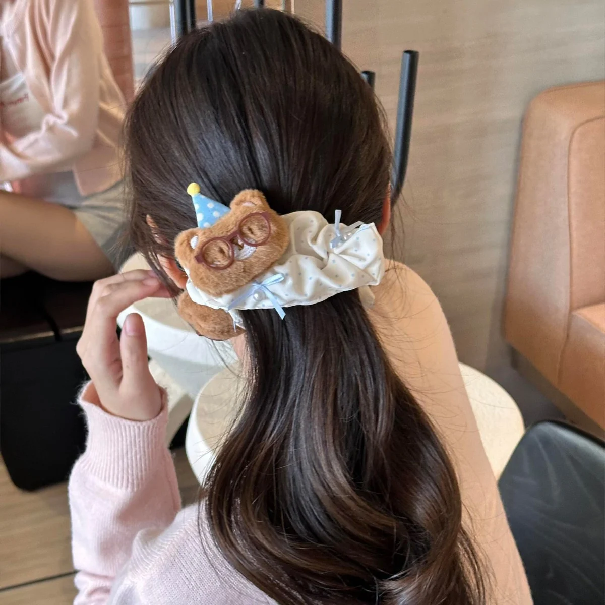 Cute Polka-dot Little Bear Hair Clip Headpiece — image 7