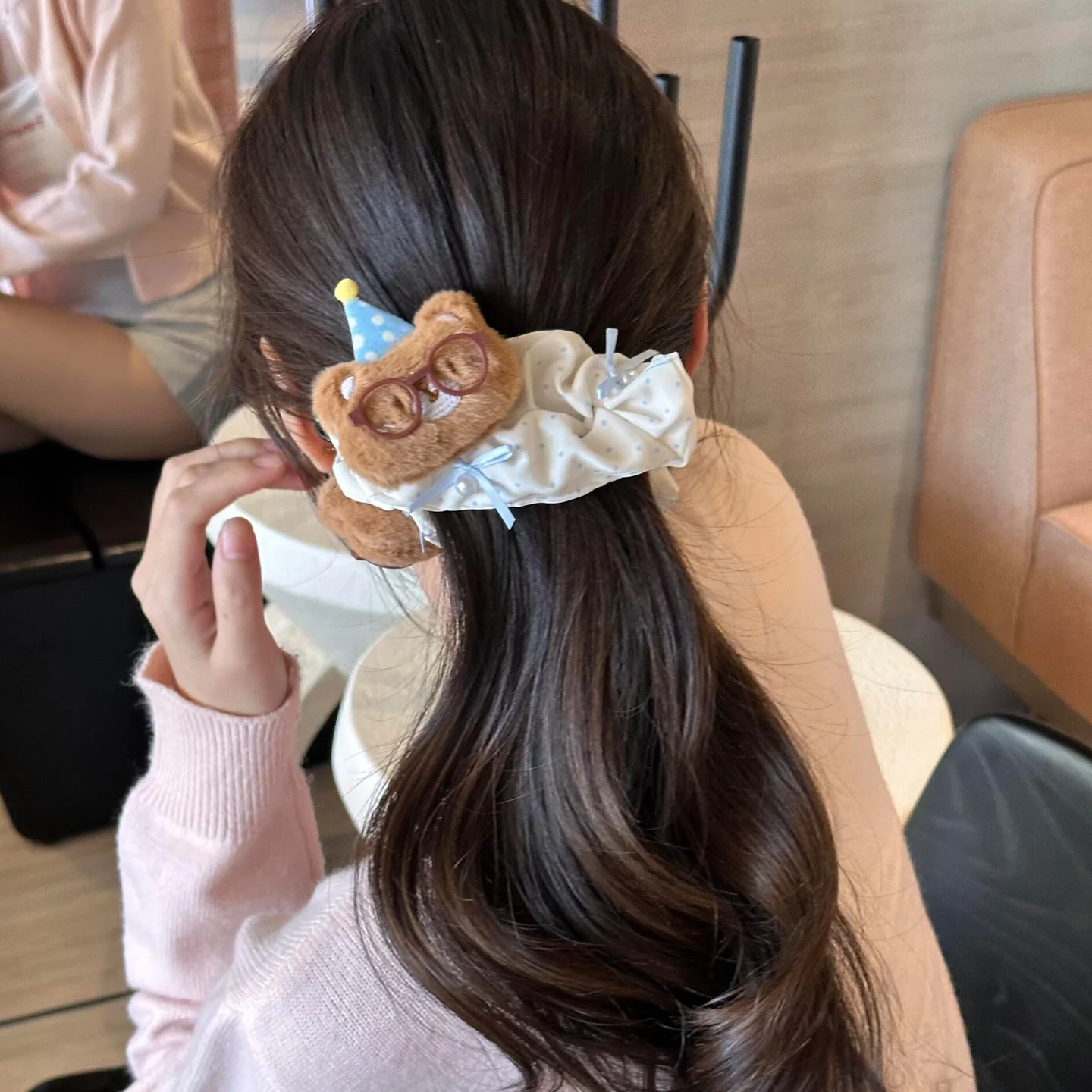 Cute Polka-dot Little Bear Hair Clip Headpiece — image 6