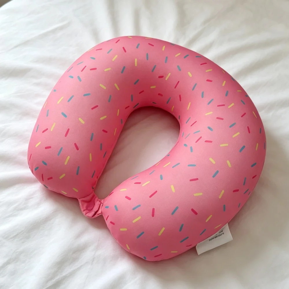 Cute Printed Micro Bead U Shaped Neck Pillow, Toucan Monstera Travel Pillow For… — image 3