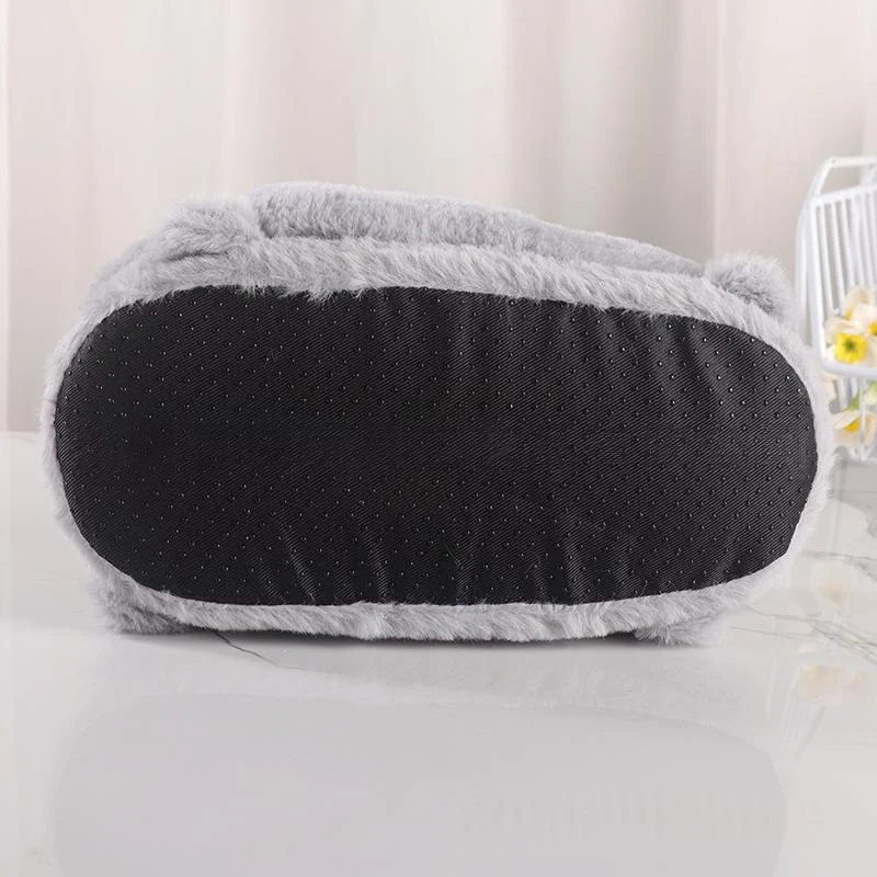 Cute Soft Corgi Slippers Animal Home Plush Cotton Shoes — image 5