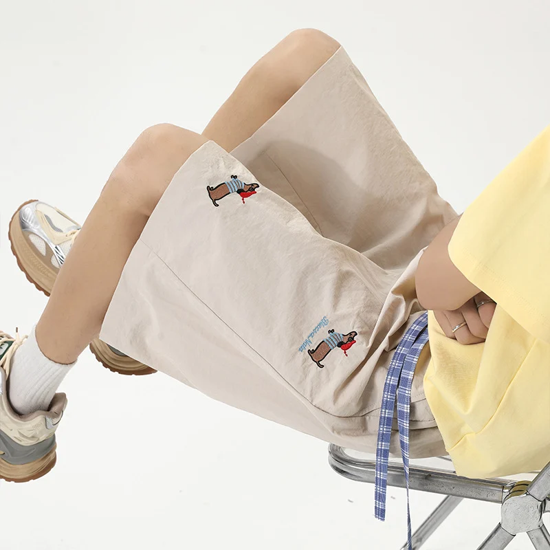 Dachshund-embroidered Shorts For Men And Women — image 3
