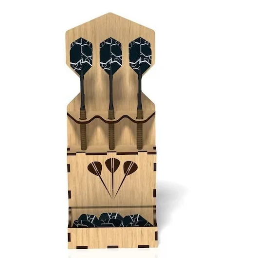 Dart Storage Holder Wooden Decorative Piece For The Living Room — image 4