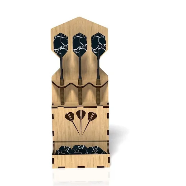 Dart Storage Holder Wooden Decorative Piece For The Living Room — image 5