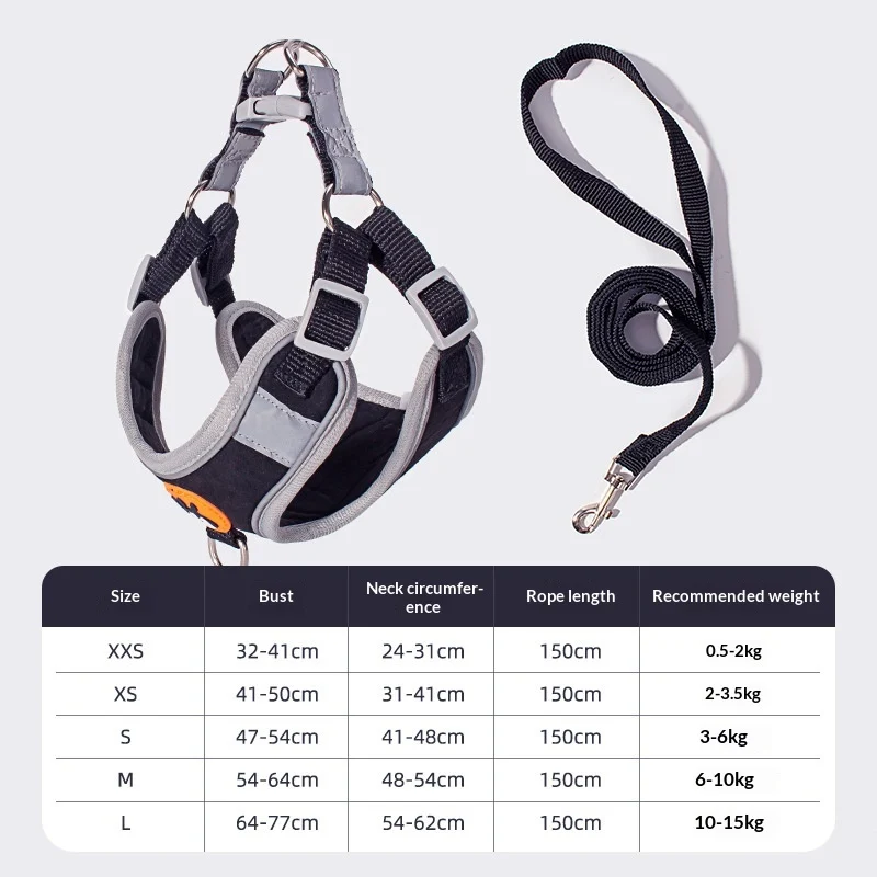 Dedicated Breathable High-leg Bichon Frise Harness And Leash — image 8