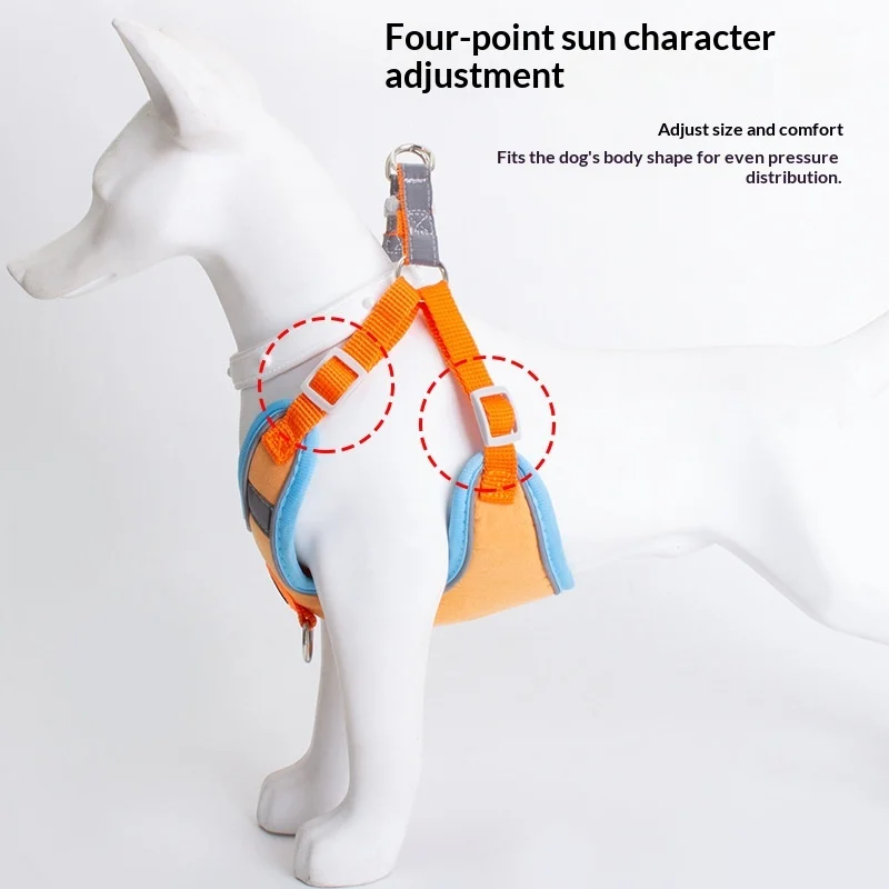 Dedicated Breathable High-leg Bichon Frise Harness And Leash — image 2