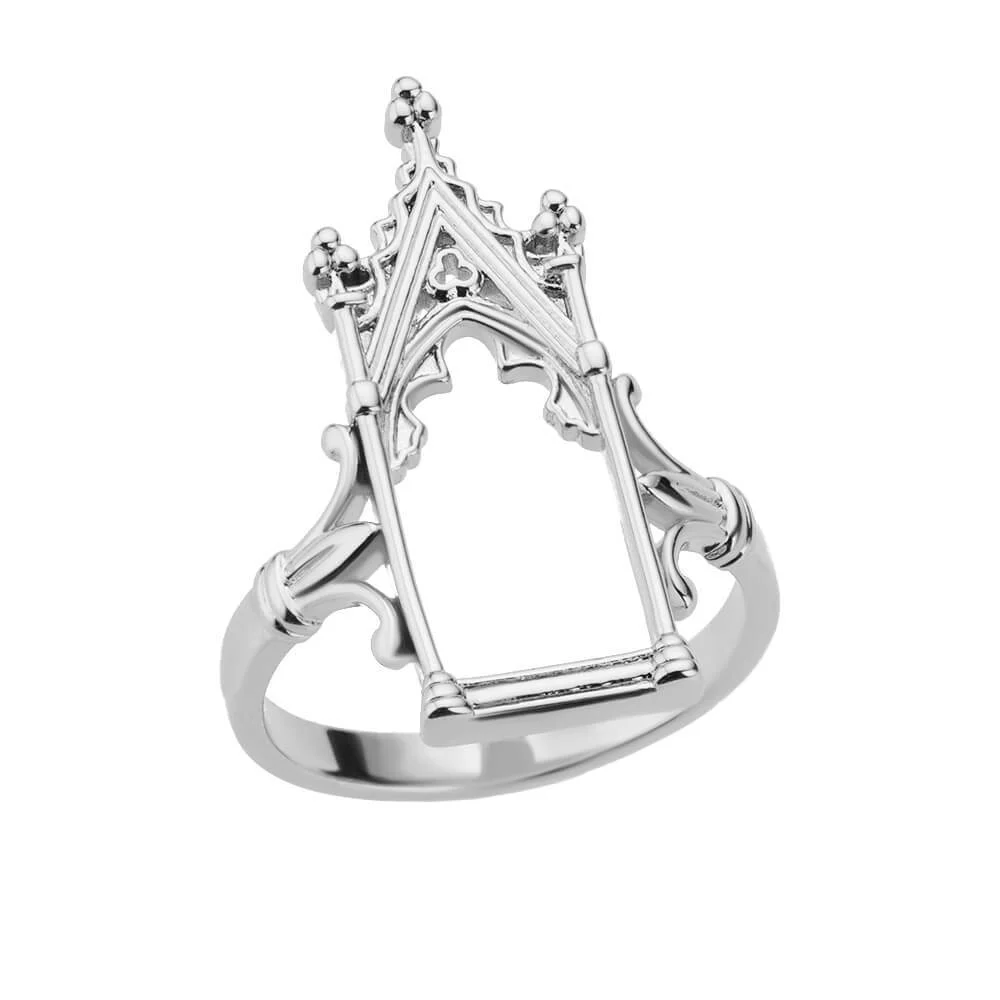 Delicate Zircon-inlaid Open-ring Womens Ring — image 3