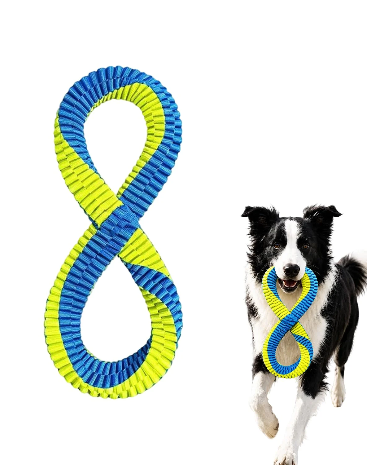 Dental Cleaning Tug Toy For Dogs, Dog Toy, L With Textured Weave, Washable Two Loop… — image 2