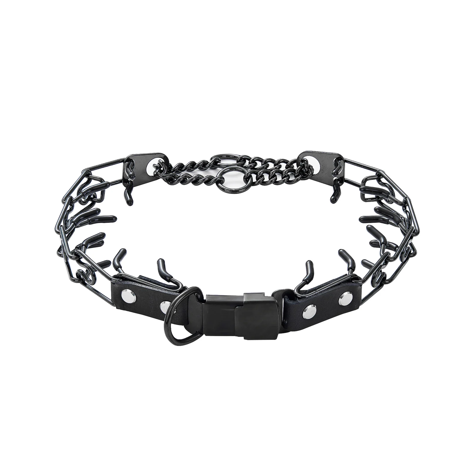 Detachable Stainless Steel Pet Dog Chain Snap Buckle With Spikes — image 2