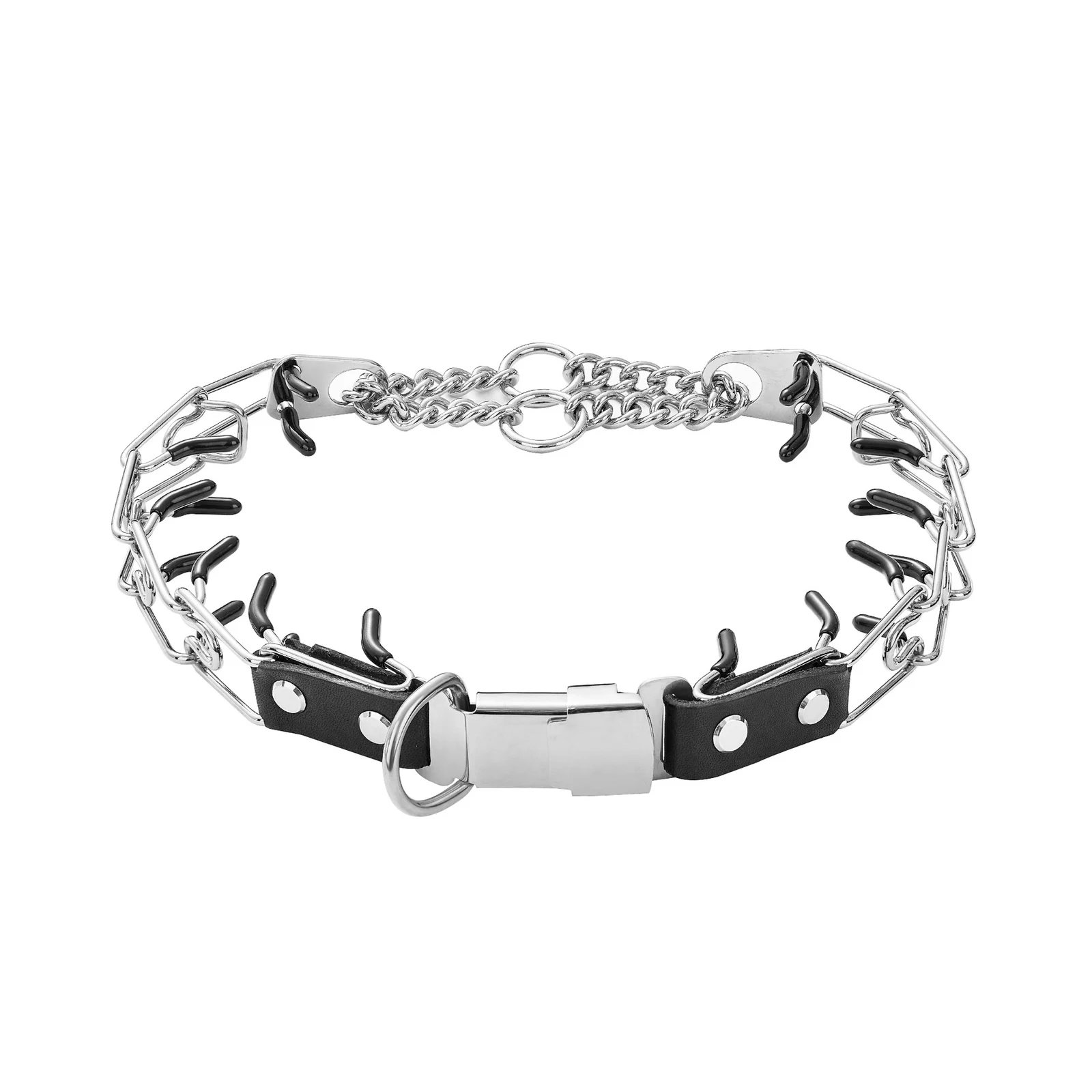 Detachable Stainless Steel Pet Dog Chain Snap Buckle With Spikes — image 4