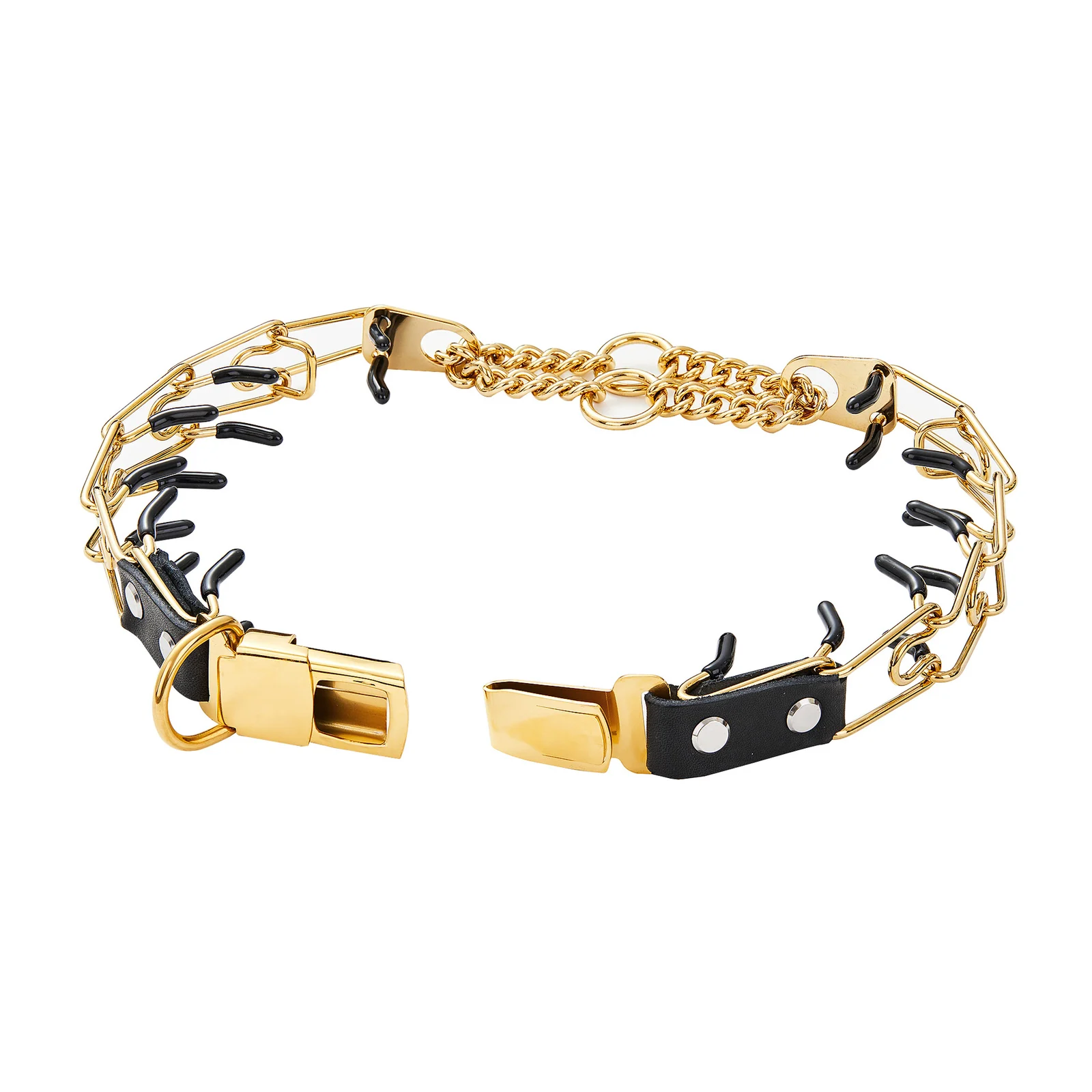 Detachable Stainless Steel Pet Dog Chain Snap Buckle With Spikes — image 7