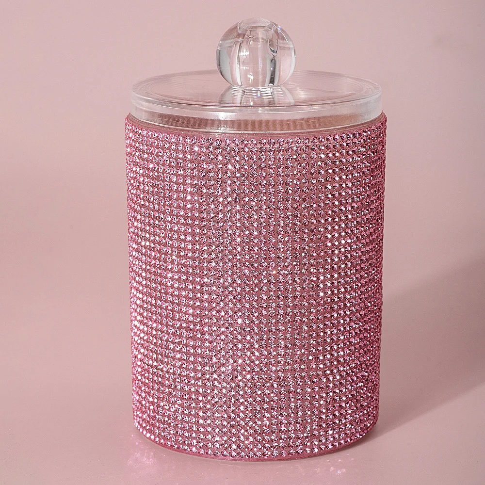 Diamond-embellished Cotton Swab Storage Container — image 8