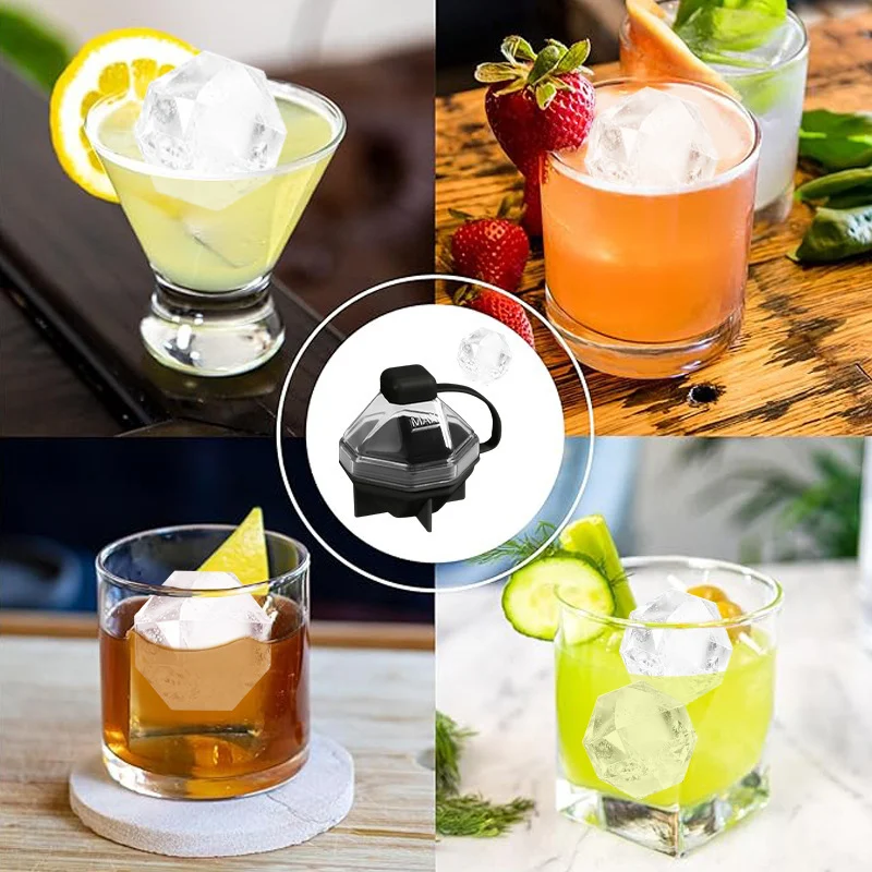 Diamond-shaped Independent Ice Cube Tray Quick-freeze Mold — image 4
