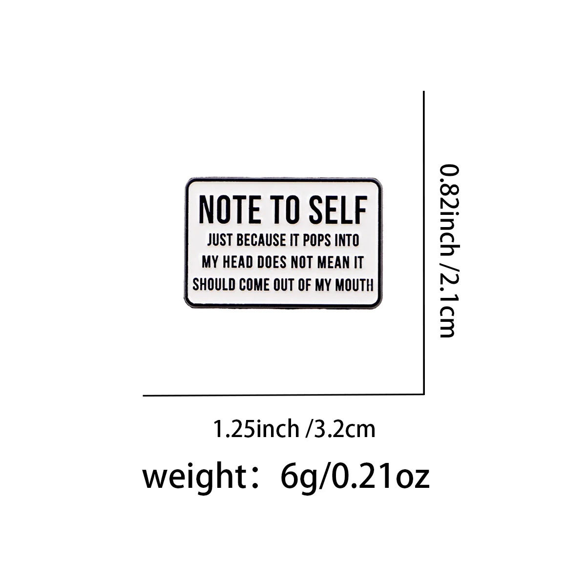 Different-letter English Brooch Alloy Badge — variant image