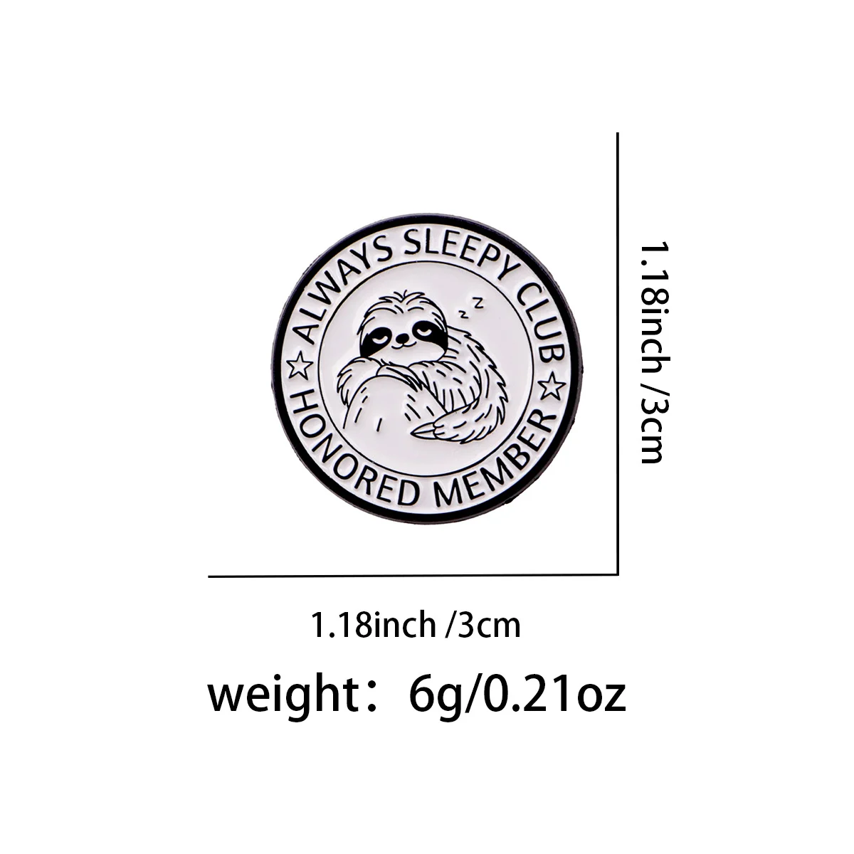 Different-letter English Brooch Alloy Badge — variant image
