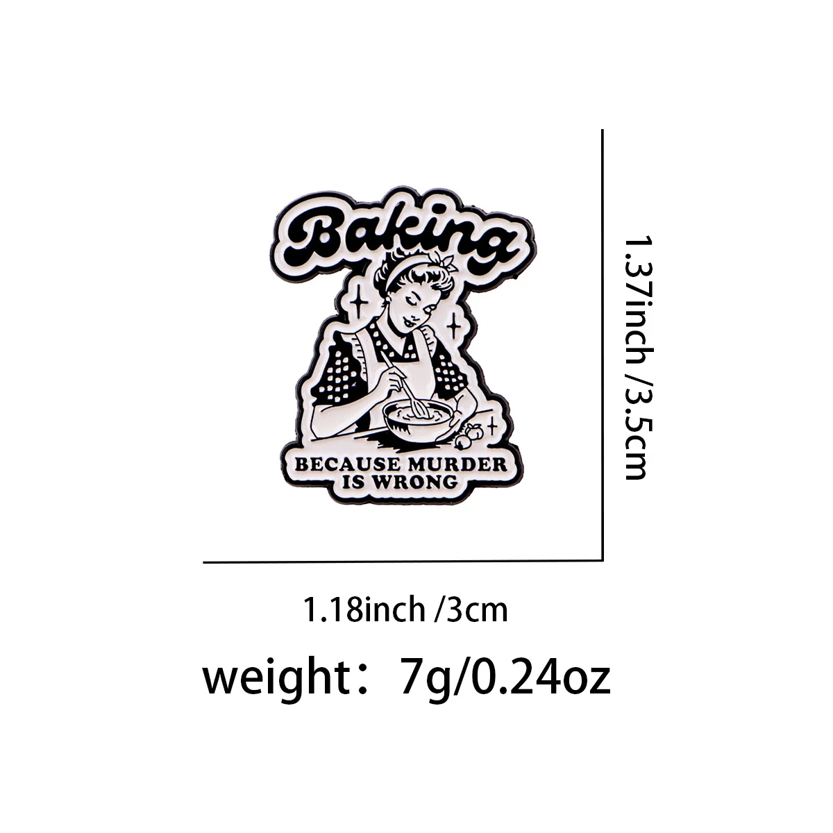 Different-letter English Brooch Alloy Badge — image 8