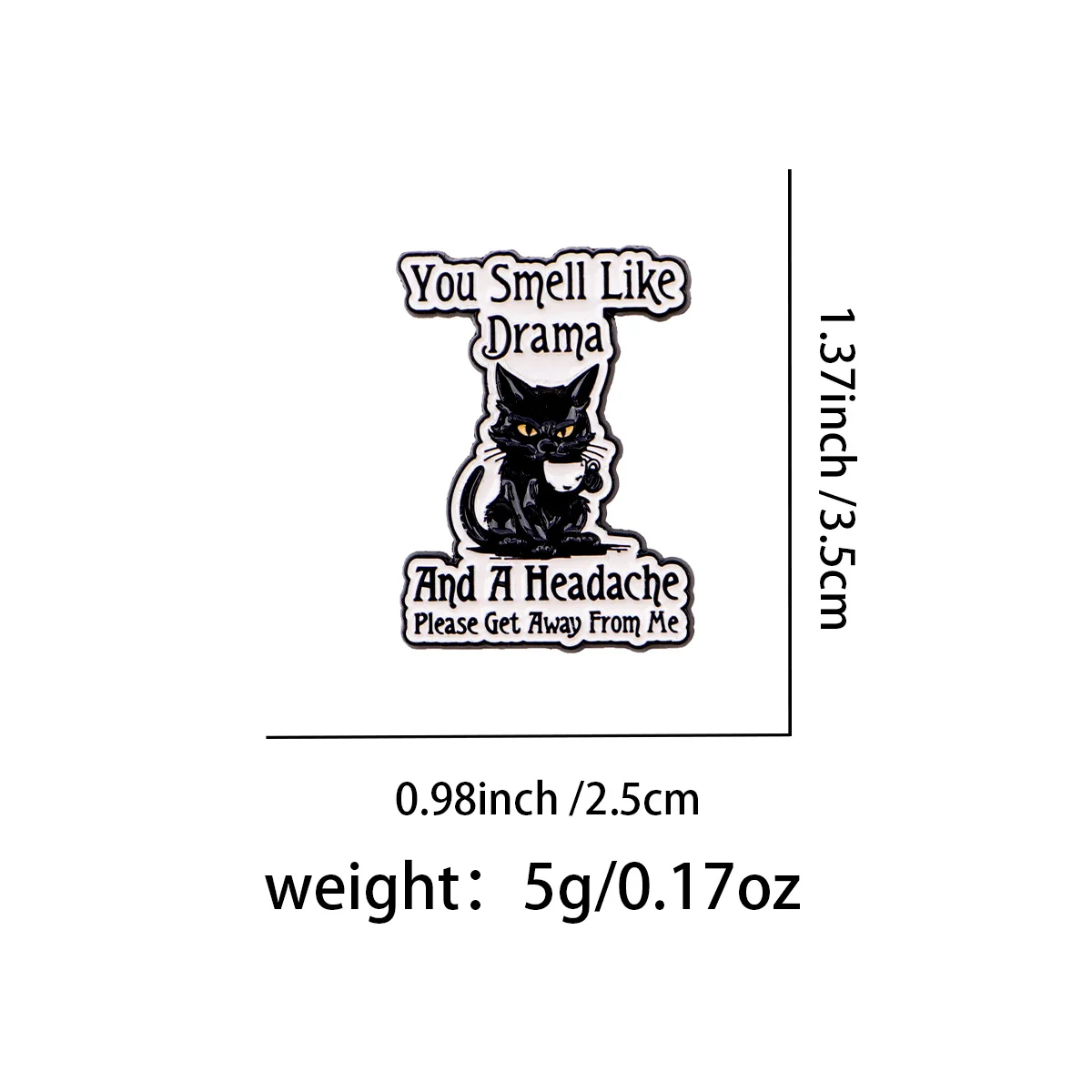 Different-letter English Brooch Alloy Badge — variant image