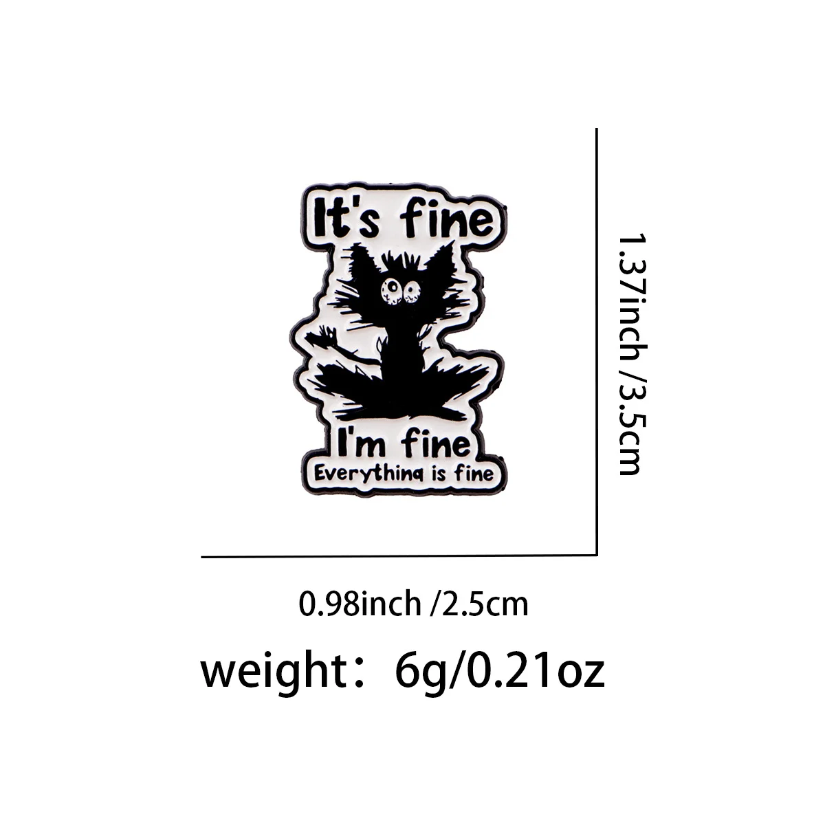 Different-letter English Brooch Alloy Badge — variant image