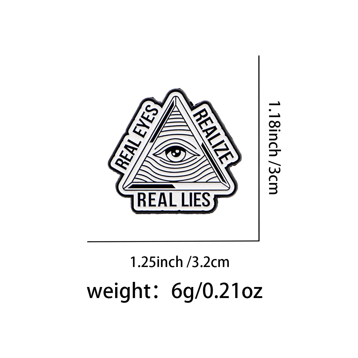 Different-letter English Brooch Alloy Badge — image 2