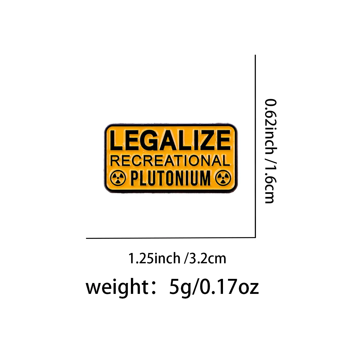 Different-letter English Brooch Alloy Badge — variant image