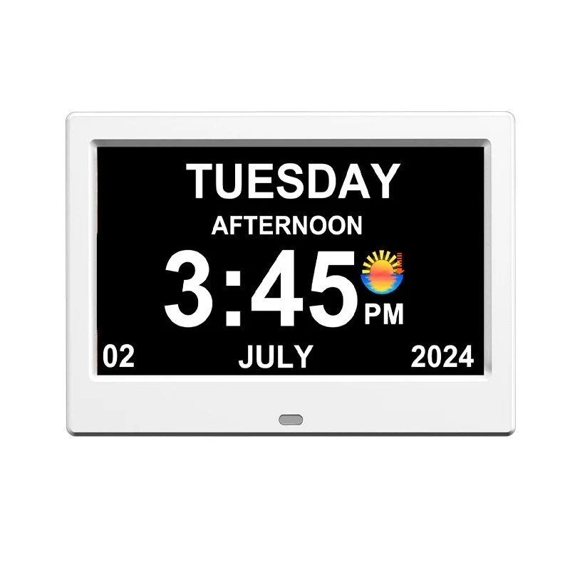 Digital Photo Frame Super Large Font Calendar Alarm Clock — image 2