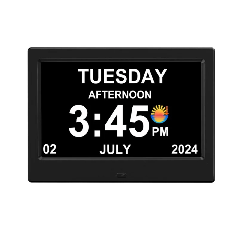 Digital Photo Frame Super Large Font Calendar Alarm Clock — image 4