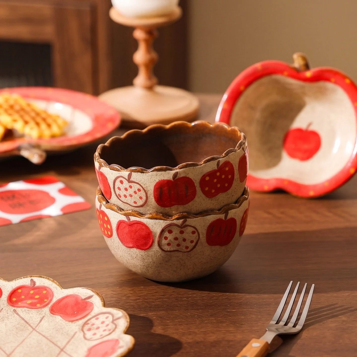 Dinnerware Set Ceramic Tableware Household Bowls And Plates Coffee Cups — image 4