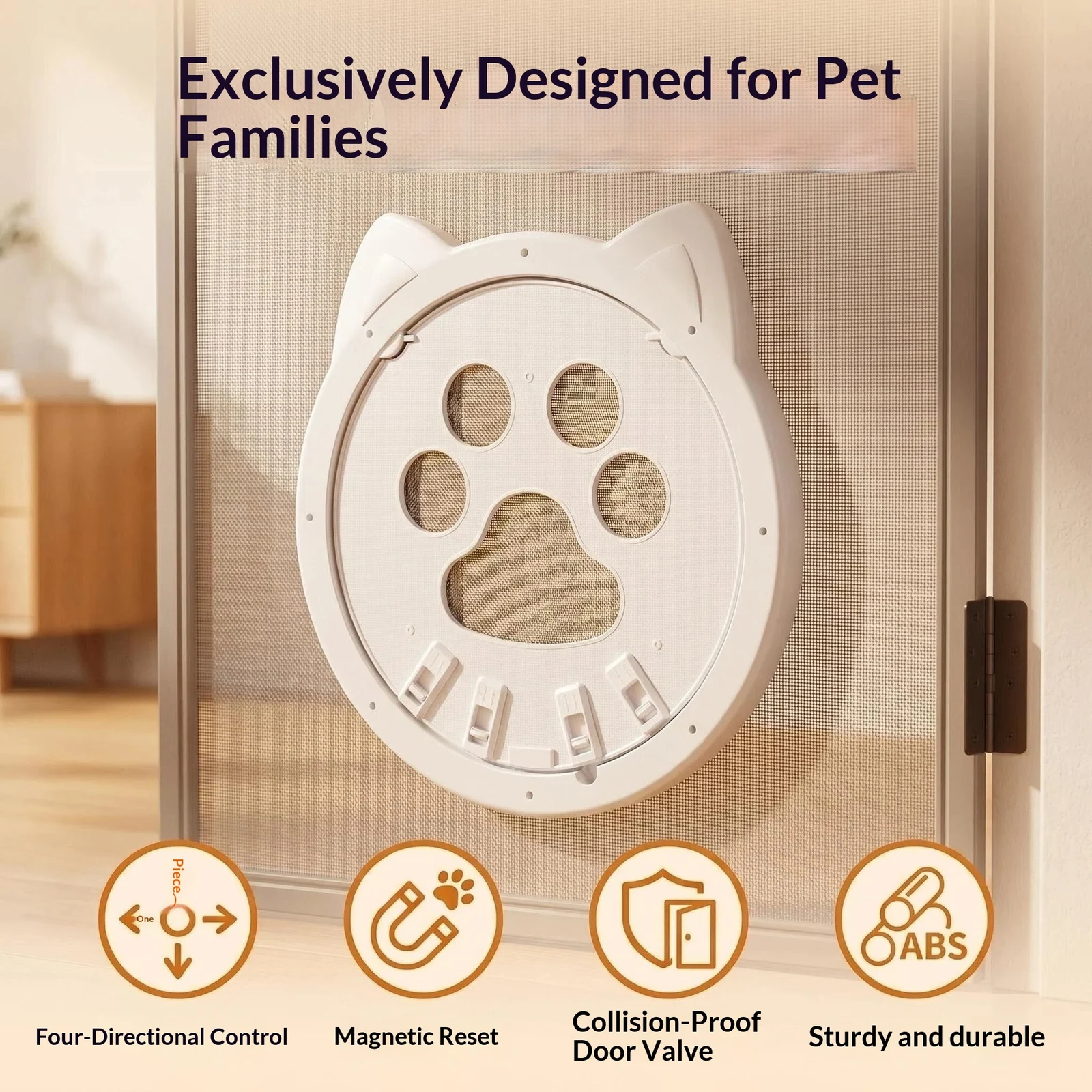 Directional Pet Door With 4-way Lock — image 2