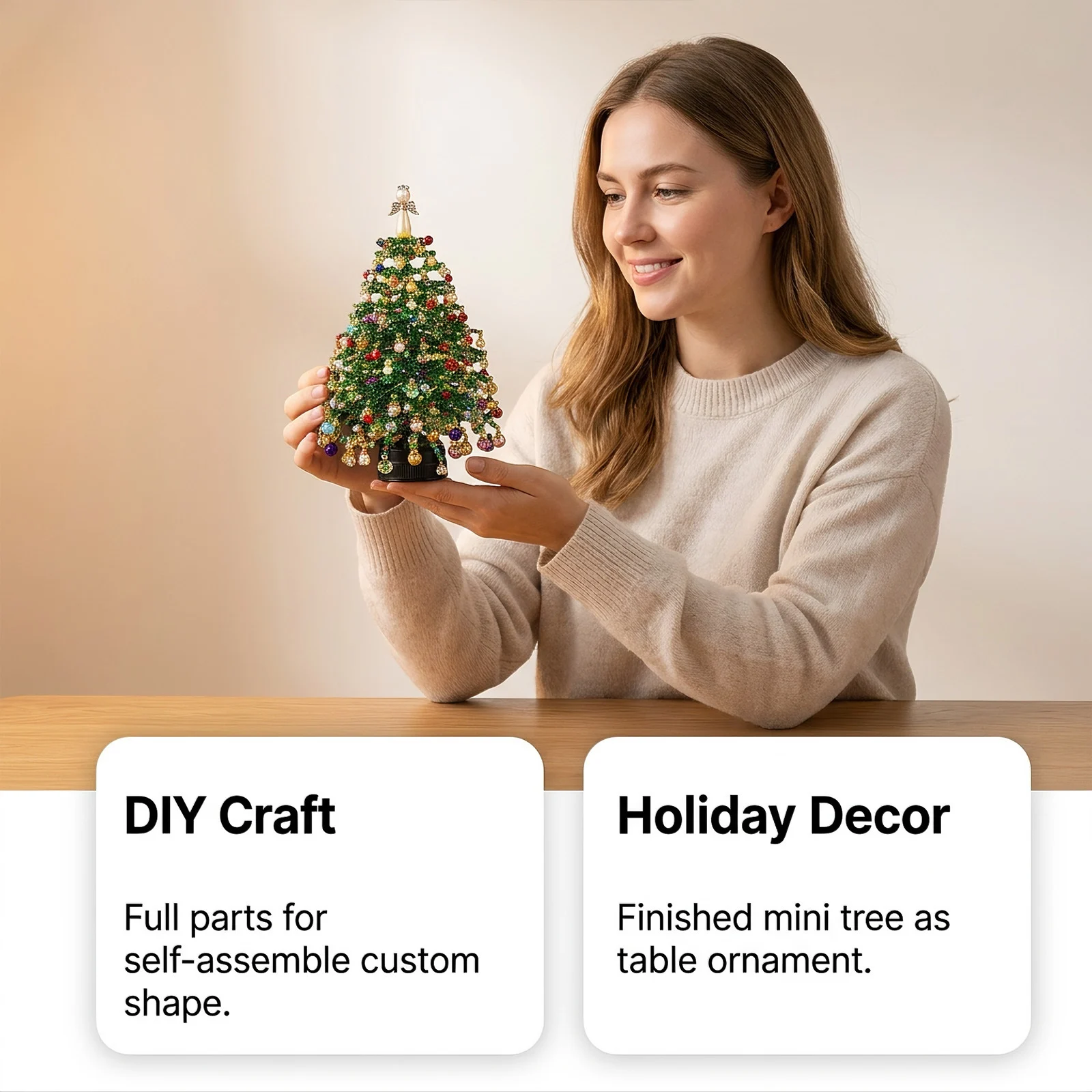 DIY Beaded Christmas Tree Kitfreely Customizable Shapes — image 8