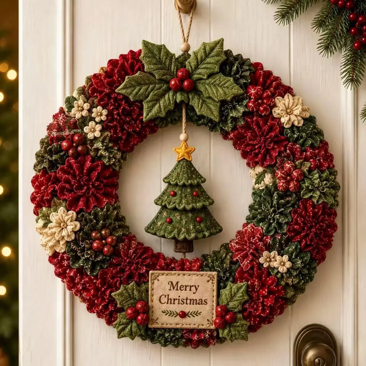 DIY Fabric Punch Needle Wreath Kit — image 4