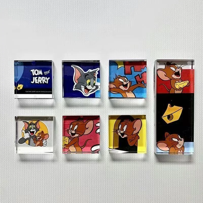 DIY Handmade Magnetic Fridge Magnets Square Transparent Tiles — image 4