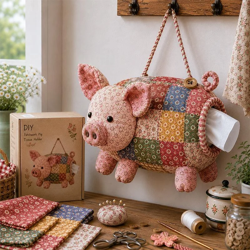 DIY Patchwork Animal Tissue Box — image 9